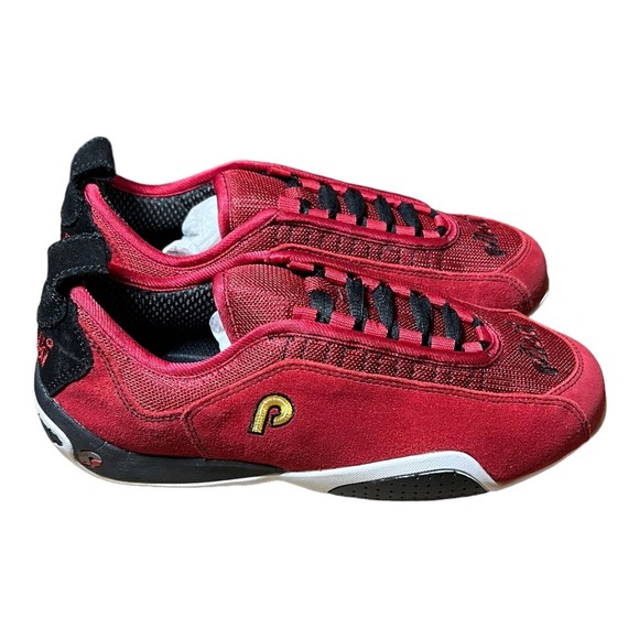Piloti Driving Shoes Spyder S1 Red Suede Racing Sneakers Mens Size US 7 - UK 6.5 main image 7